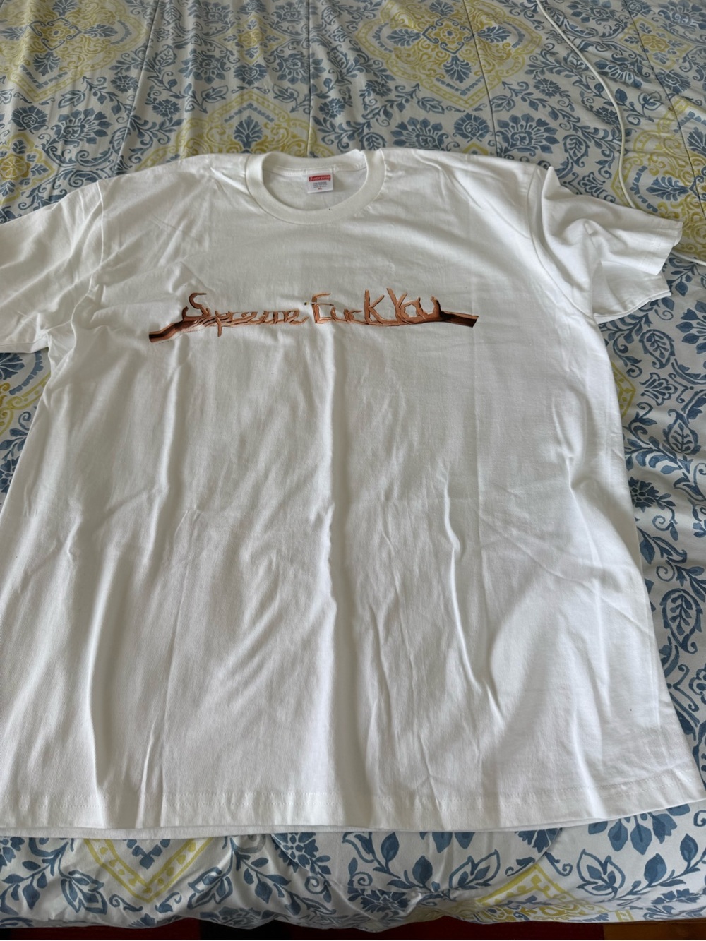 Supreme F You Men’s White T Shirt